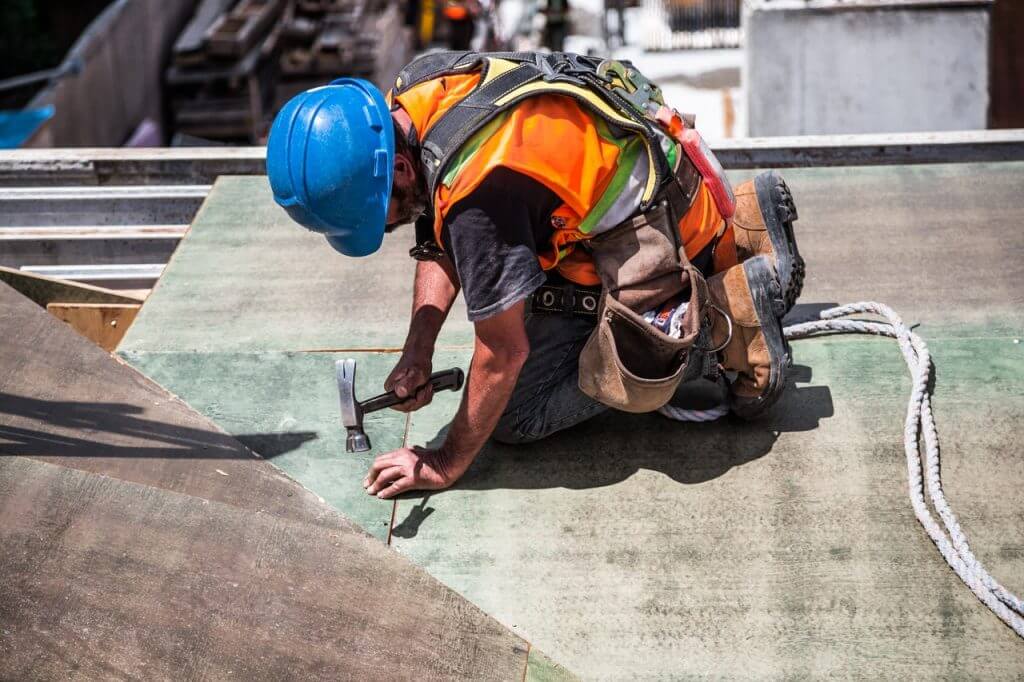 Construction site worker