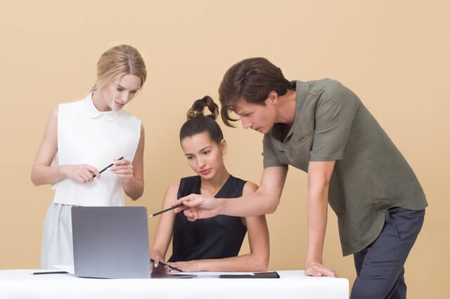 people at work