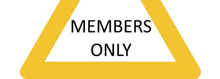 members only sign