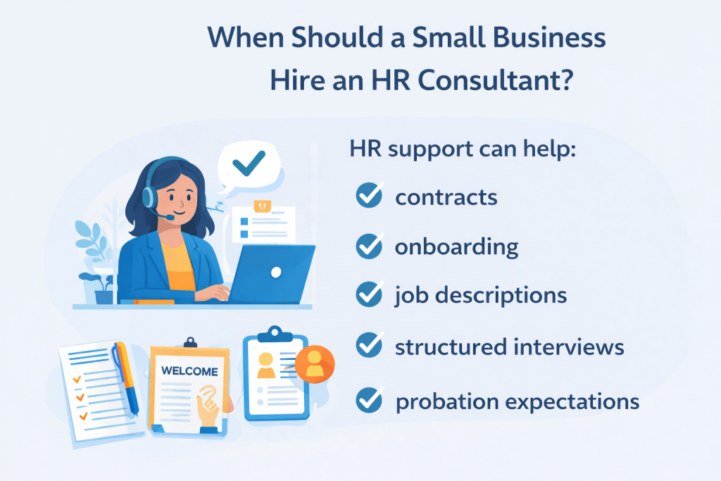 When does a small business need HR Support